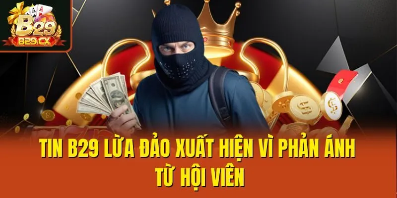 Tin B29 lừa đảo xuất hiện vì phản ánh từ hội viên